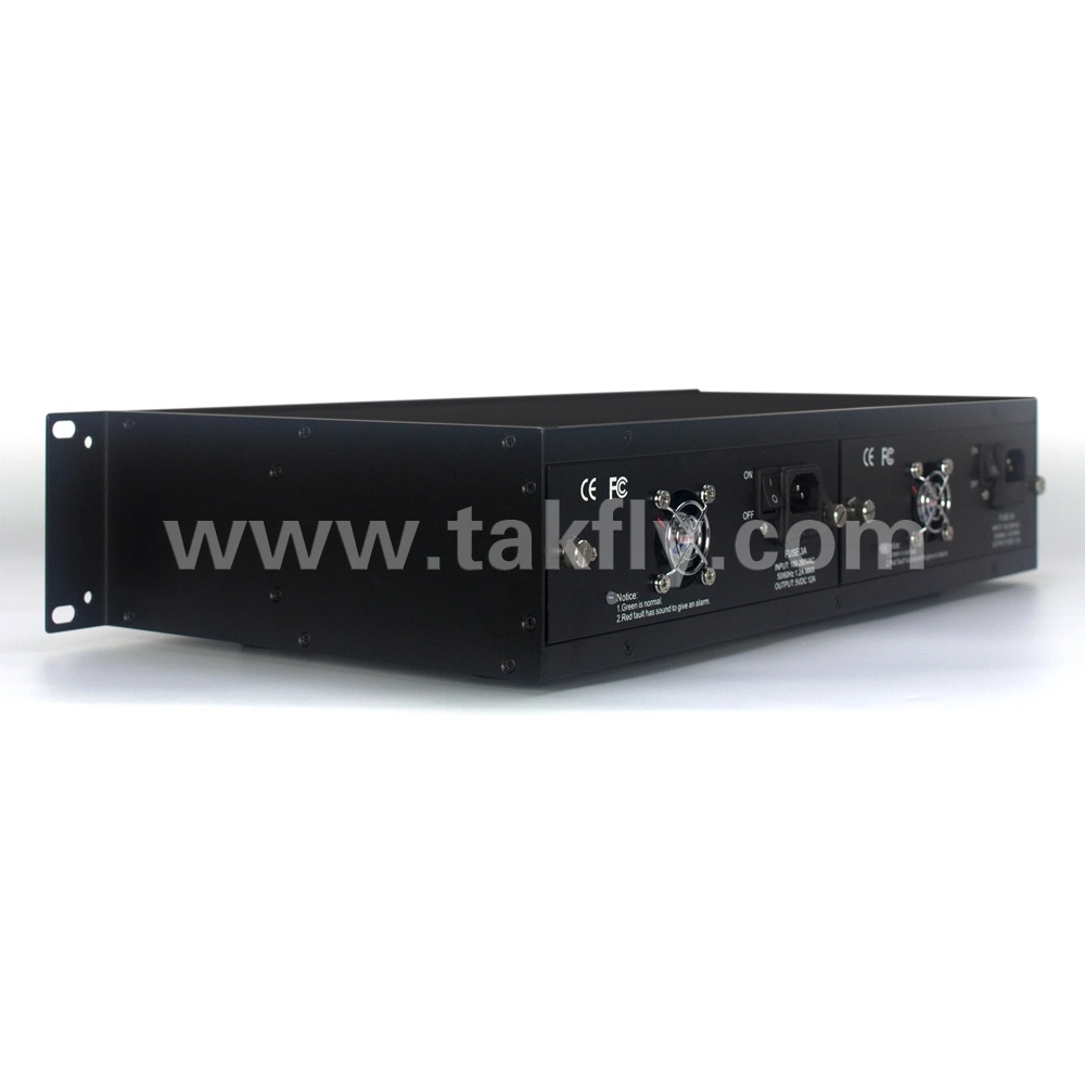 14 Slot Rack-Mount Chassis for Media Converter Black Color