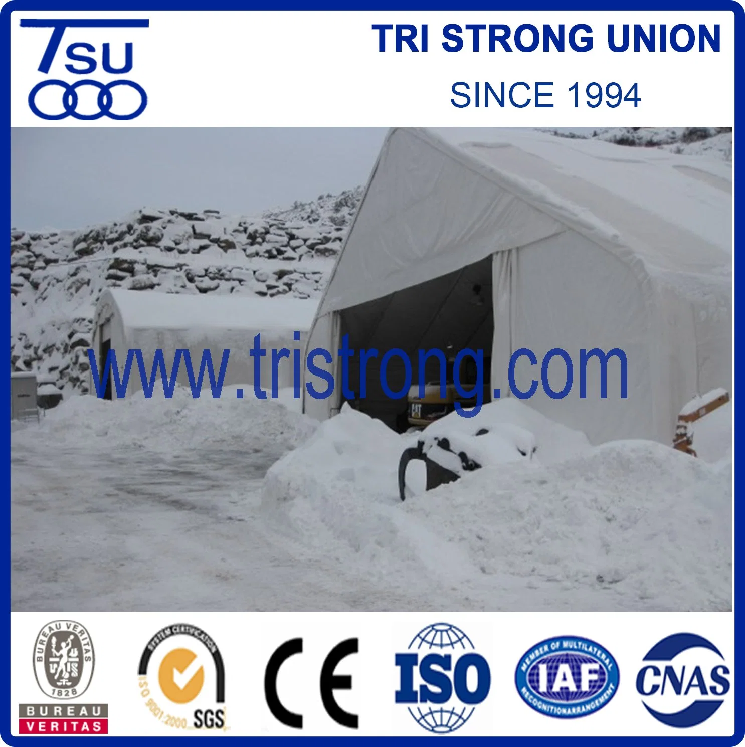 Galvanized Steel Structure Peak Tent with Anti-UV PVC Cover (TSU-6549)