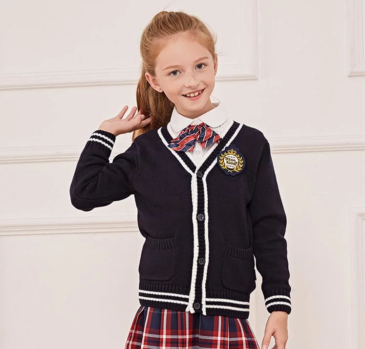 Good Quality Knitted Primary School Kids Sweater