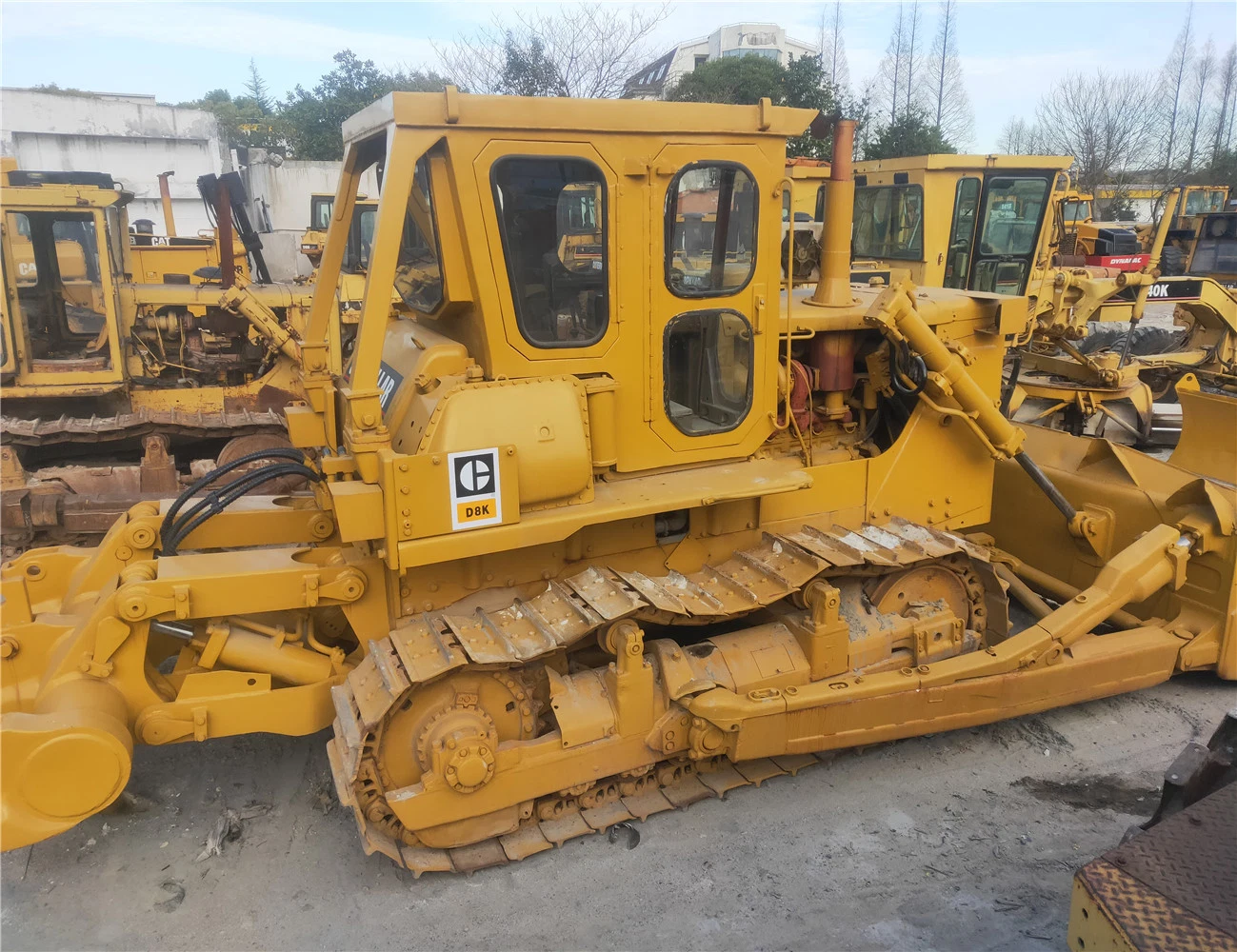 Usado a Caterpillar D7g Bulldozer Cat D8K fabricado no Japão do Trator de Esteiras