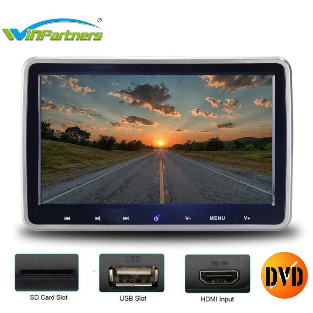 مشغل أقراص DVD بالمقعد الخلفي للسيارة المزود بشاشة رقمية مقاس 11.6 بوصة المزود بمسند ظهر للسيارة مع USB/SD/FM/HDMI