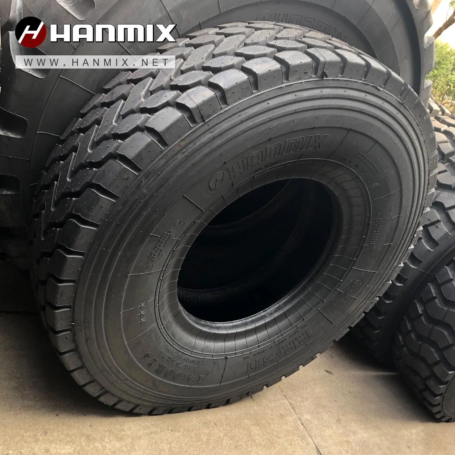 Off-The-Road Hanmix neumático radial de la agricultura Ind grúas, rescate de incendios de neumáticos neumáticos OTR E2/L2 E3/L3 E4/L4 14.00R24 14R25 16r25 OTR