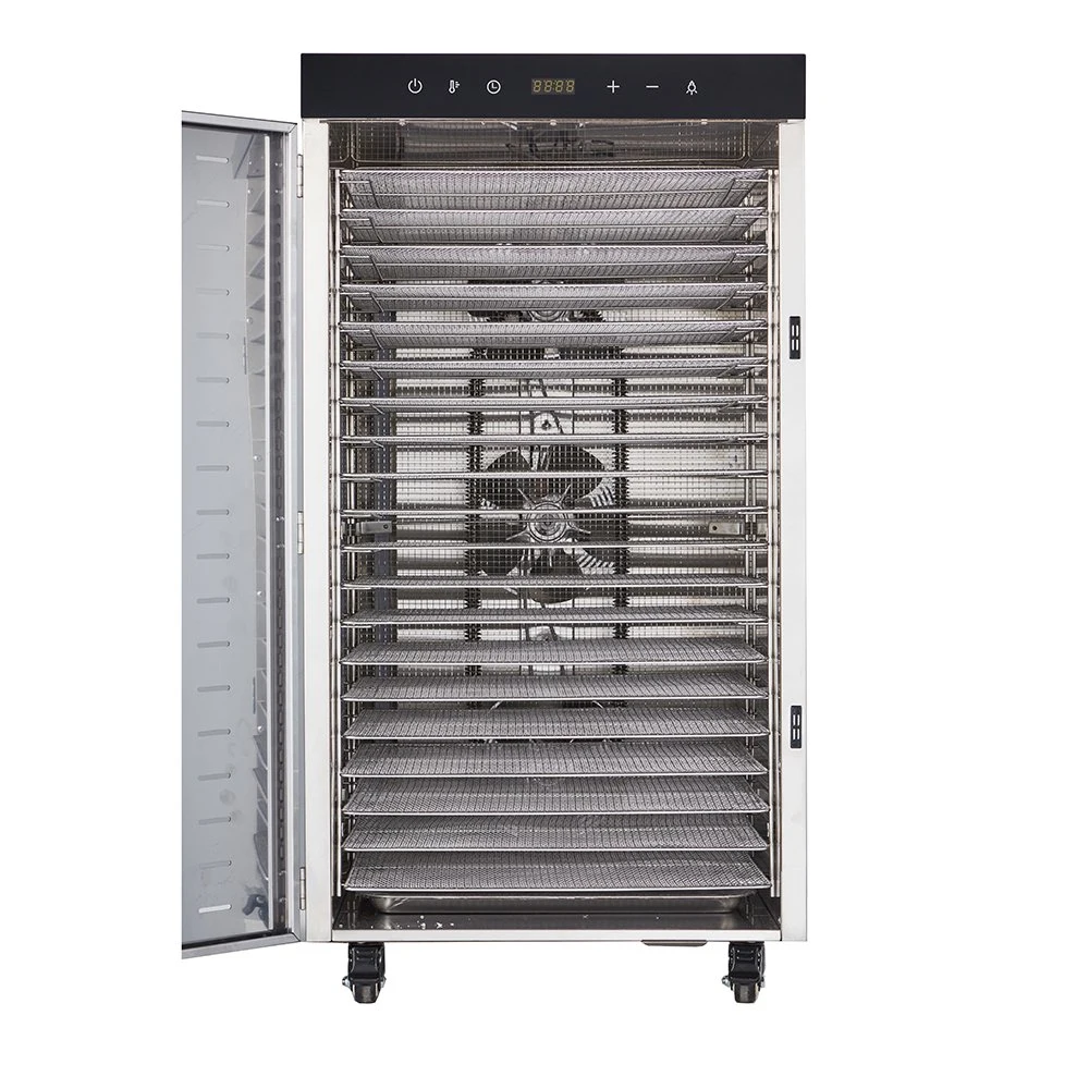 Free MOQ 20 Trays Commercial Stainless Steel Food Fruits Vegetables Dehydrator Air Dryer Machine Fruit Drying Oven Dewatering Machine Equipment