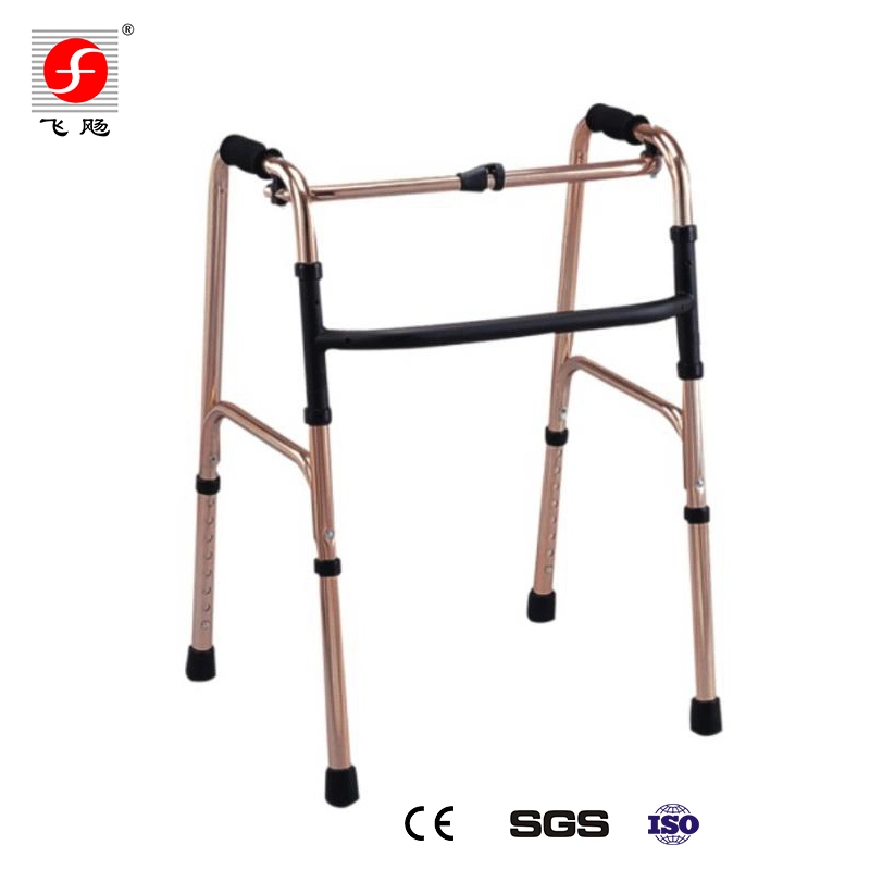 Ajustable de aluminio plegable de bronce Walker para minusválidos