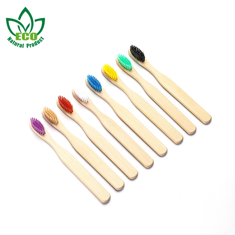 10 Pieces Children Colorful Soft Bristle Bamboo Toothbrush Tooth Dental Oral Care