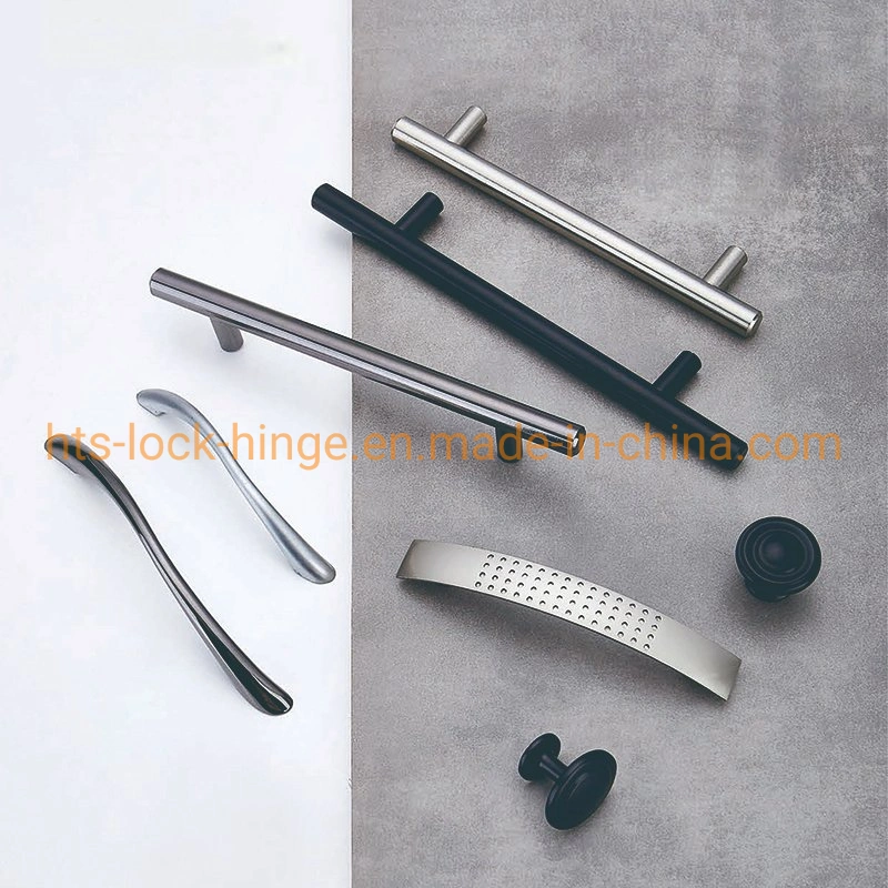 Door Pull Furniture Hardware Cabinet Handle Knob by Steel Zinc Aluminum Alloy or Stainless Steel Pull Handle