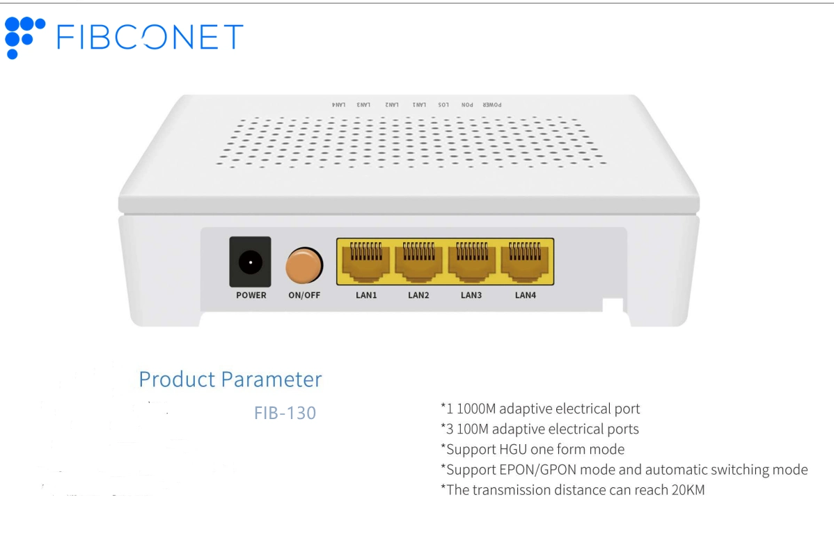 FTTH Fttr GPON Epon Xpon ONU Equipement X110 X111 fibre Optic Ont et Industrial PoE Xpon ONU