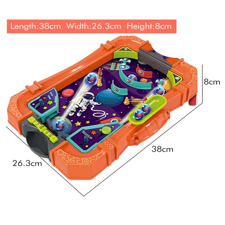 New Shooting Table Top Handheld Toys Plastic Mini Pinball Game Machine Kids Desktop Pinball Board Game