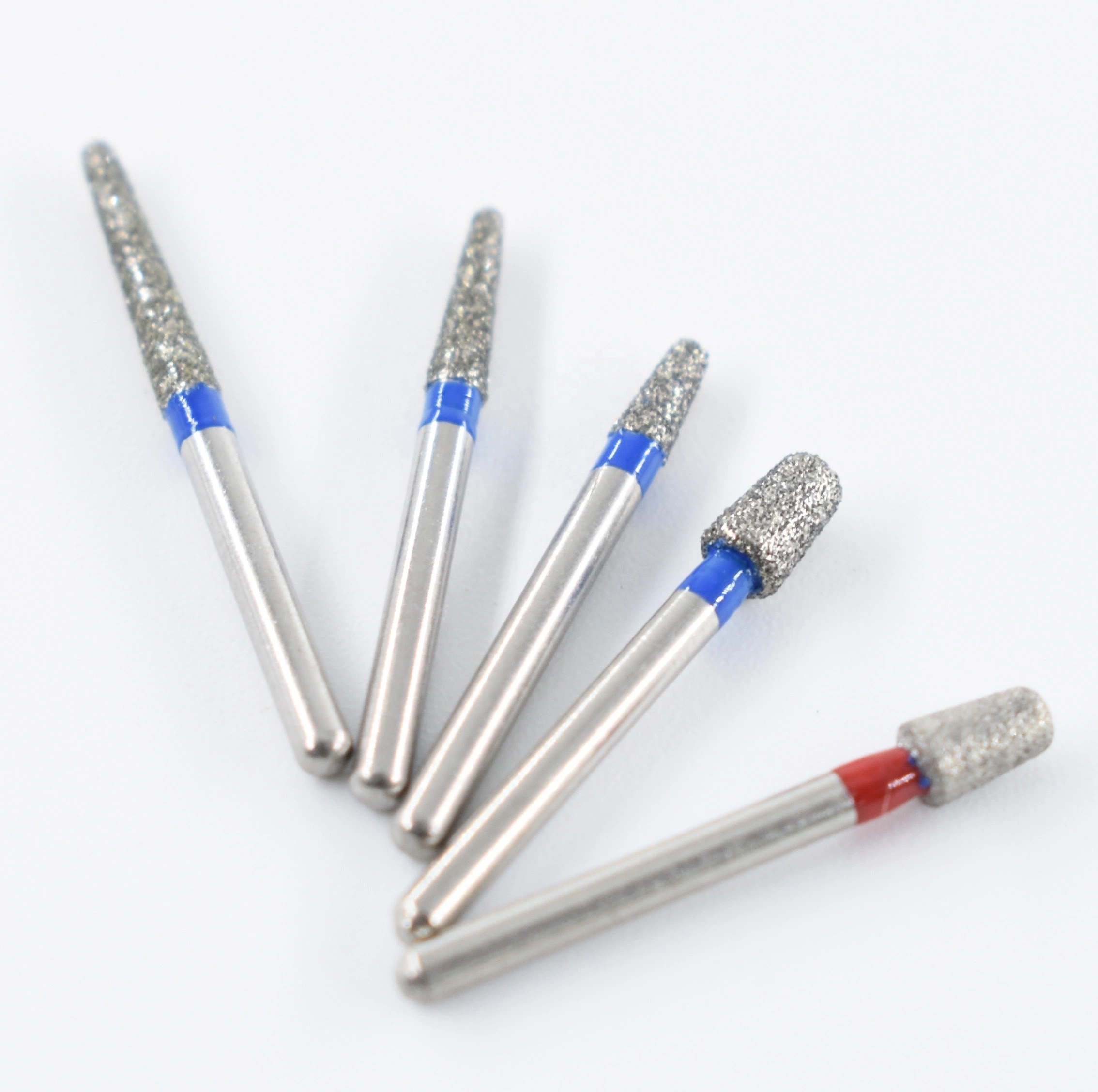 Flat Rounded Shoulder Types Dental Diamond Burs RS Series