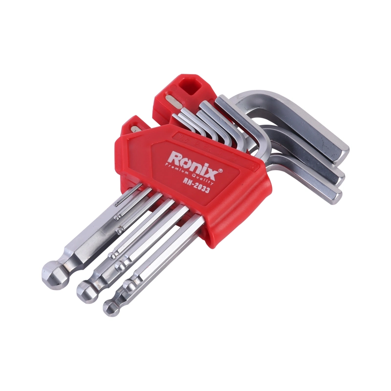 Ronix 1.5-10mm Spark Free Non Magnetic Beryllium Copper Hex Key with Ball