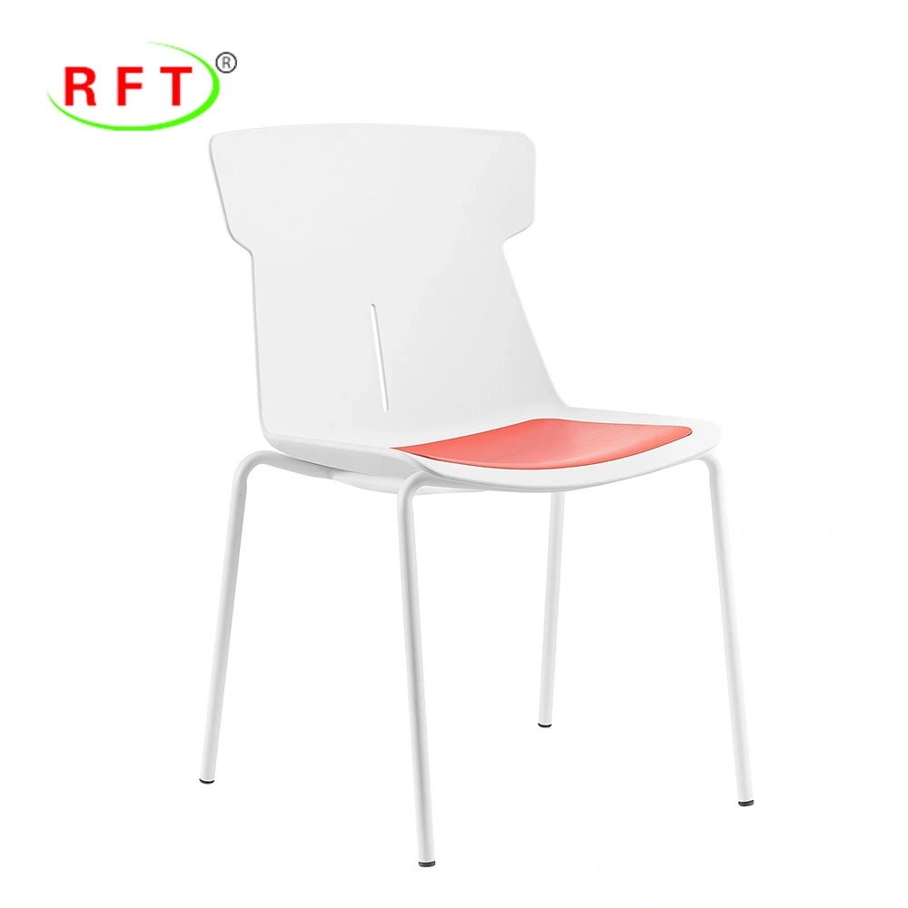 Modern Competitive Red PP Plastic Hospital Canteen Dining Chair