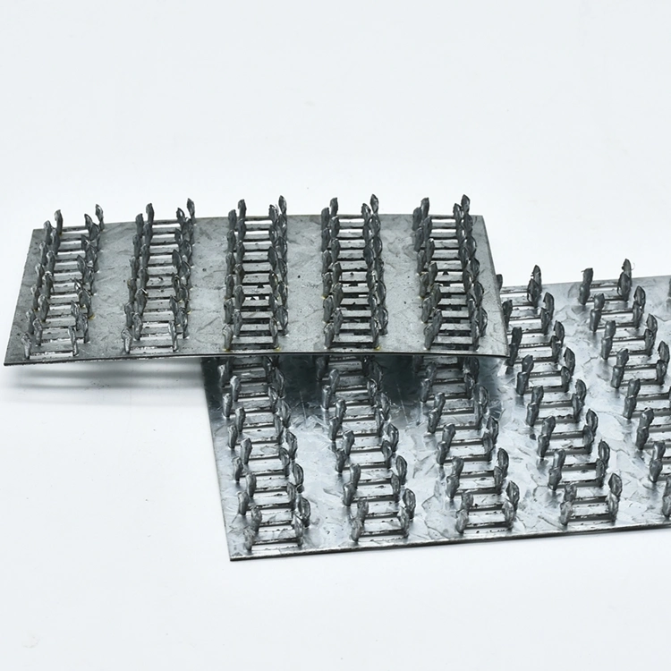 Mending Plate Galvanized Steel Pronged Truss Gang Nail Plate with Double Nail for Wooden Connector