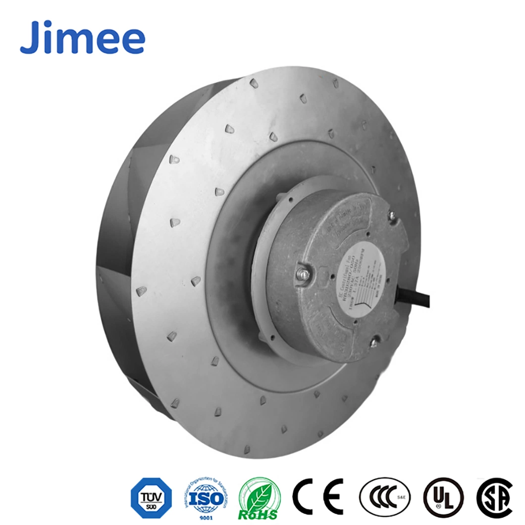 Jimee Motor China High Pressure Blower Manufacturers Jm140d2b1 67 (DBA) Noise Level Ec Centrifugal Fans Wall Mounted DC Axial Cooling Fan for Air Conditioner