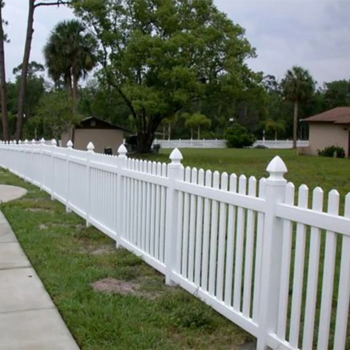 PVC Vinyl Picket Fence for Home and Garden, Picket Garden Fence