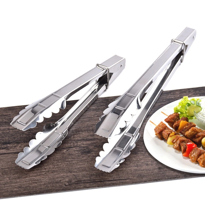 9 12 Inch Serving Kitchen Tongs Set Stainless Steel Food Tong