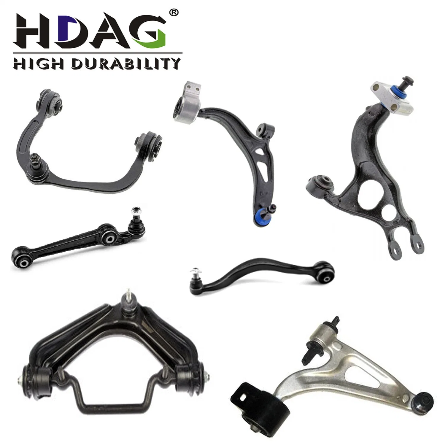 Hdag Hot Sale Auto Suspension Control Arm and Ball Joint Assembly for Ford Galaxy Fusion, Lincoln,Mazda,Sangyong OEM 100 7602 101 2632 1007602 1012632 Ae5z3078A