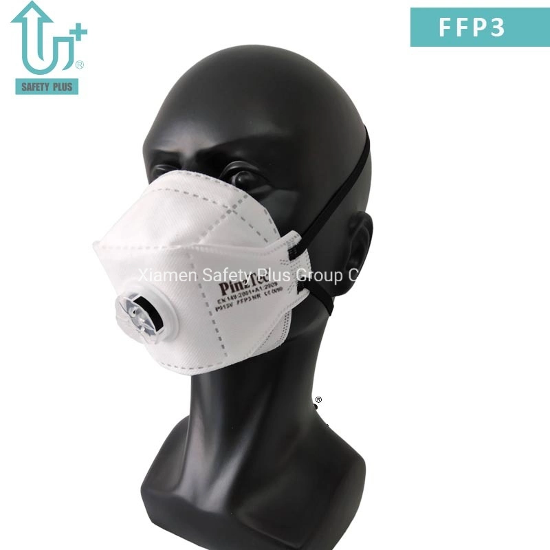 Factory Wholesale/Supplier Certified High Protection P3 Filtration Flat Type Adult Polyester Ear Strap Respirator Dust Mask