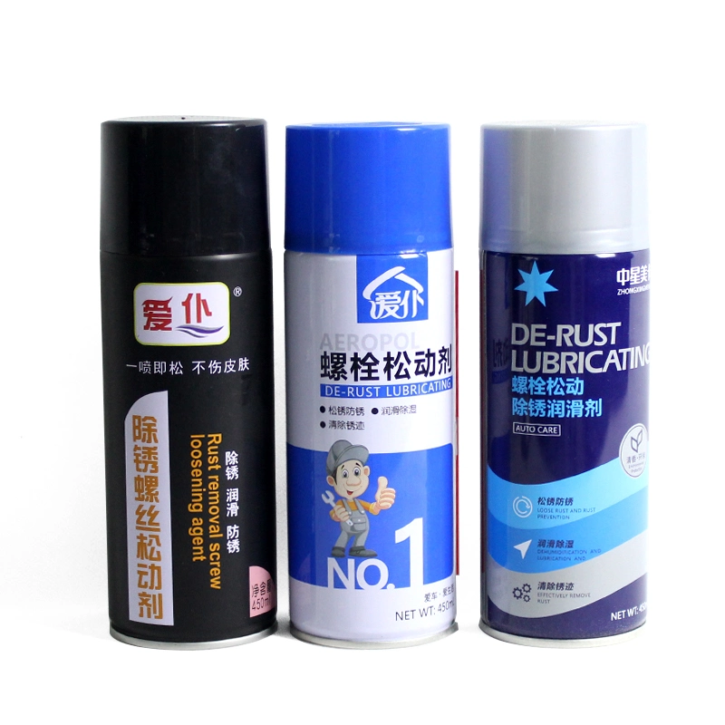 OEM ODM 450ml Anti Rust Lubricant Rust Oil Spray