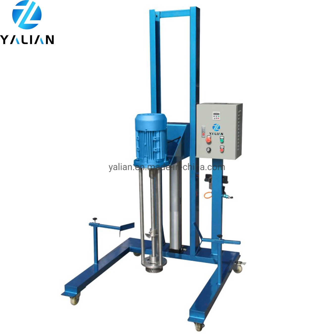 Pneumatic Lift Homogenizer Disperser for Making Cosmetic Products