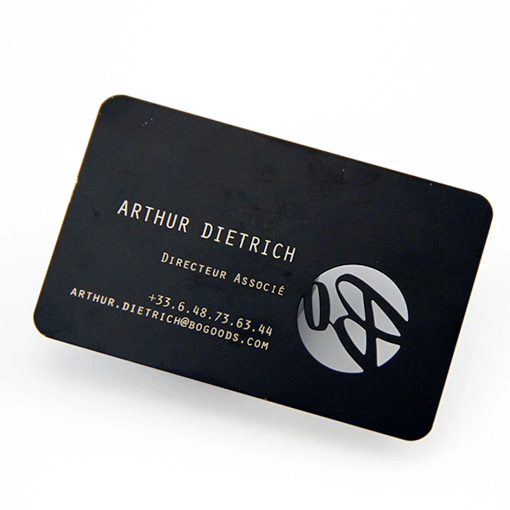 Custom Brushed and Anodized Finish VIP Metal Business Card