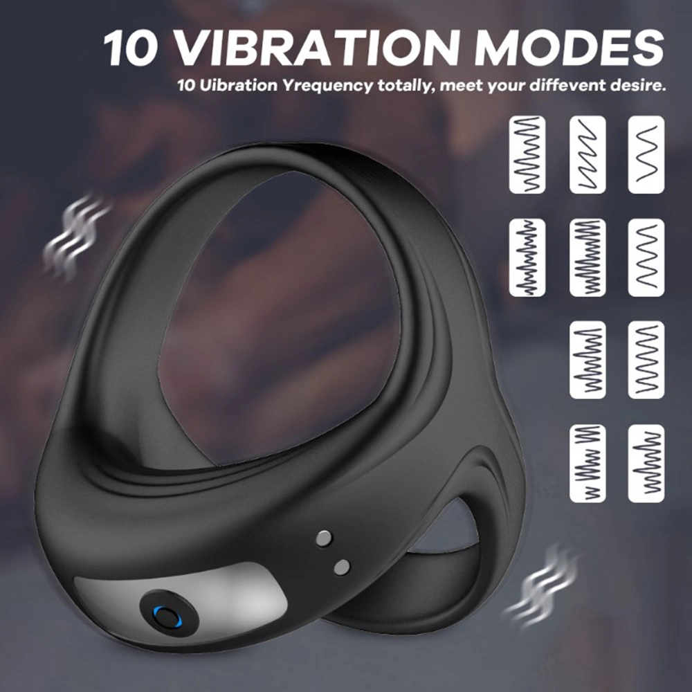 Wholesale/Supplier Male Penis Vibrator Massager USB Charging Double Delay Ejaculation Cock Penis Ring