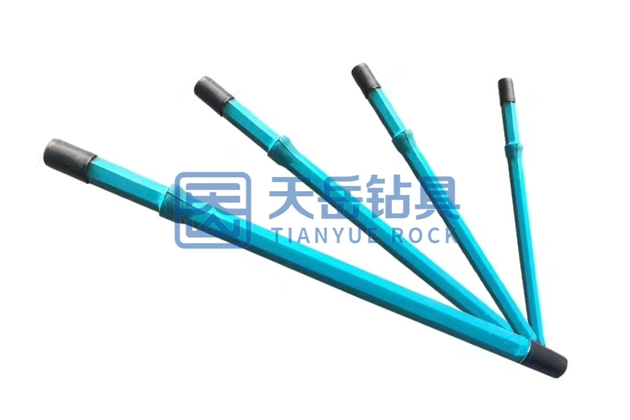 Hex22mm Taper7/11/12 Rock Tapered Drill Rod Blast Hole Drilling Tapered Rod