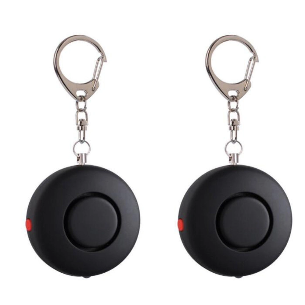 Portable Mini Cute Round Shape Personal Alarm with Flashing LED Light