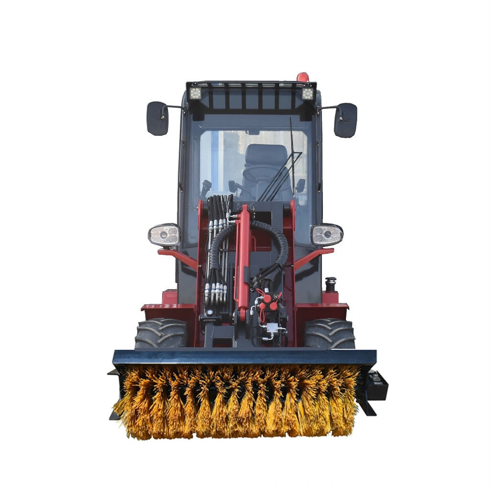 Europa Pequeño/Mini Compacto 4WD Tractor Articulado de Extremo Delantero 1ton/1.5ton/2 Toneladas Cargadores de Ruedas con Brazo Telescópico para Agricultura/Construcción/Jardinería