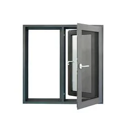 Thick Aluminium Profile Exterior Glass Sliding Window Balcony Vertical