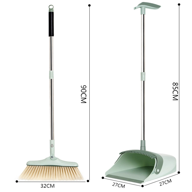 Hot Sale Household Floor Cleaning Long Handle Stainless Steel Pole Windproof Broom