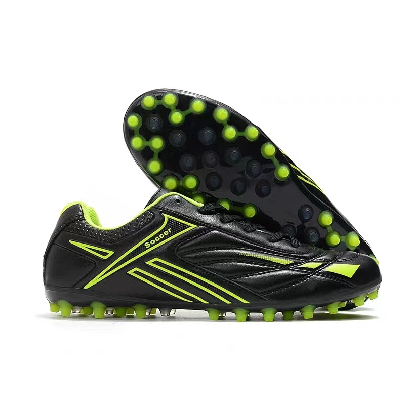 High quality/High cost performance Leather Upper Soccer Shoes Indoor Outdoor Football Shoes