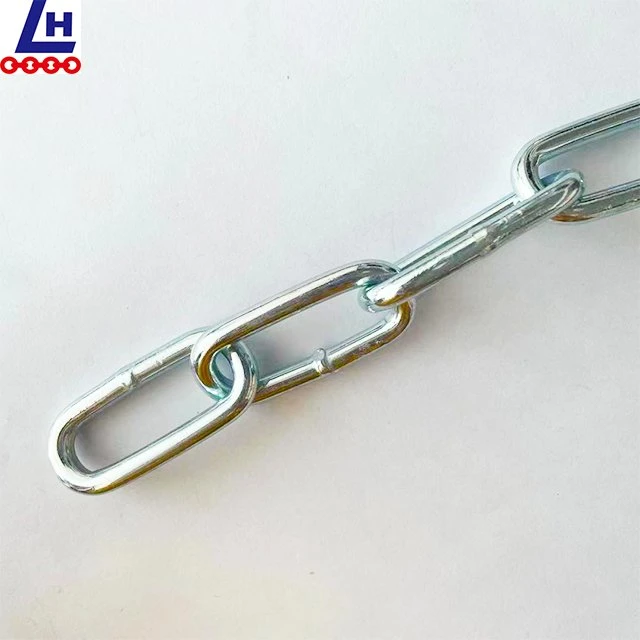 6mm DIN763 cadena de eslabones galvanizados eléctricos de acero soldado