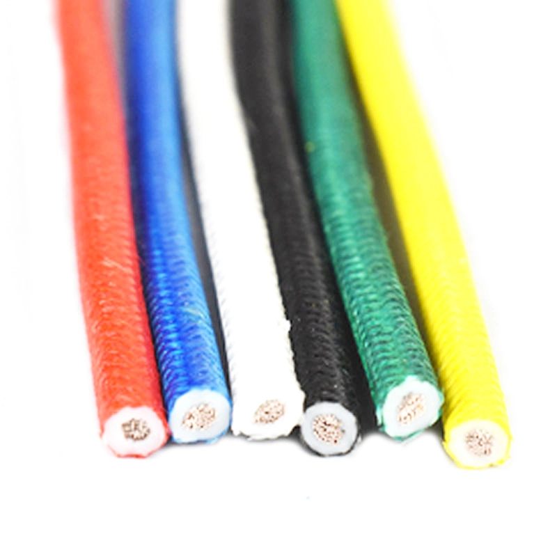 CCC UL3122 1.0mm 0.3mm~10mm High Temperature and High Flexibility Silicone Rubber Insulated Fiber Glass Braided Wire