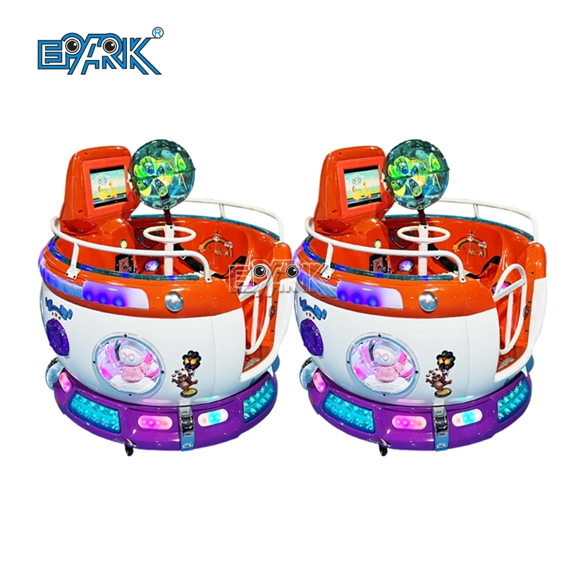 2 Plätze Rotating Kids Ride Vergnügungsfahrten Kids Riding Revolving Cup MP5