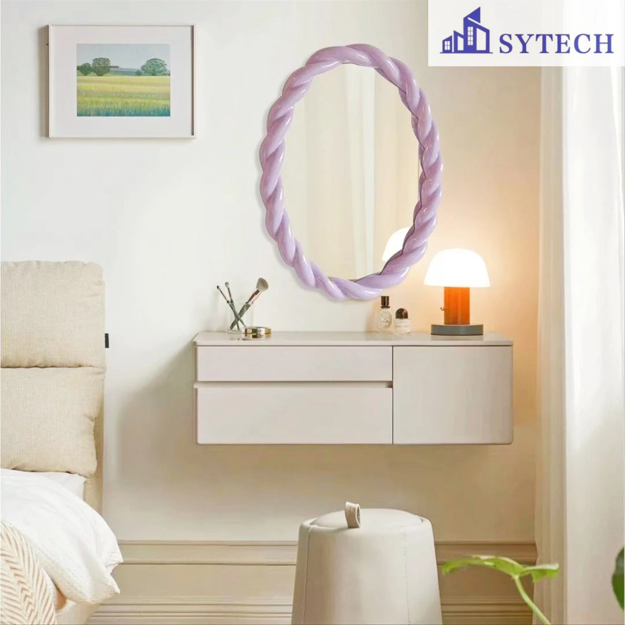 New Fashion Design Frameless Samrt Wholesale/Supplier Home Decoration Oval Round Shape Aluminum Iron Wall LED Mirror/Bathroom Mirror/Bathroom Furniture