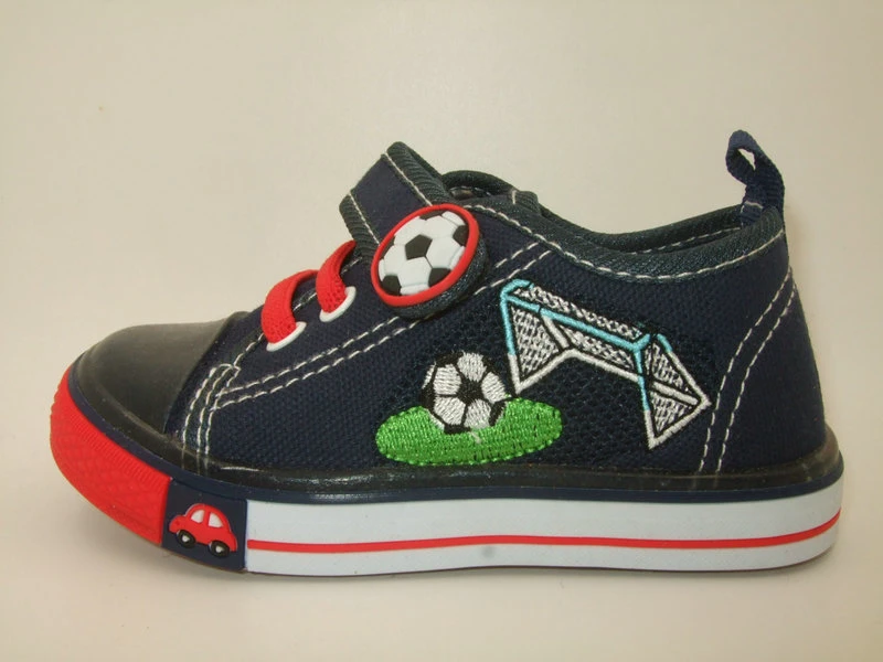 Children Canvas Footwear Baby Boy Shoe Injection Shoes Football Artwork
