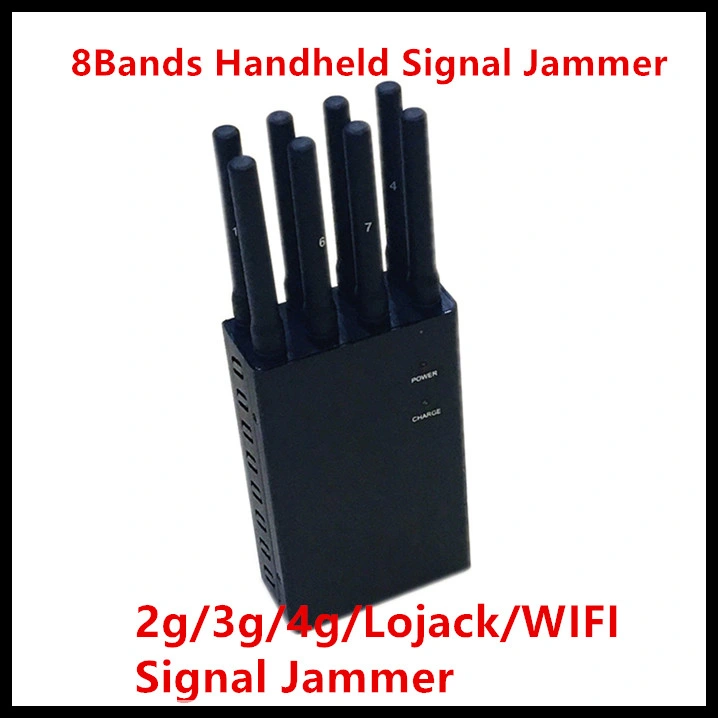 8 Antenna 3G 4G Wif VHF UHF Mobile Phone Portable Jammer