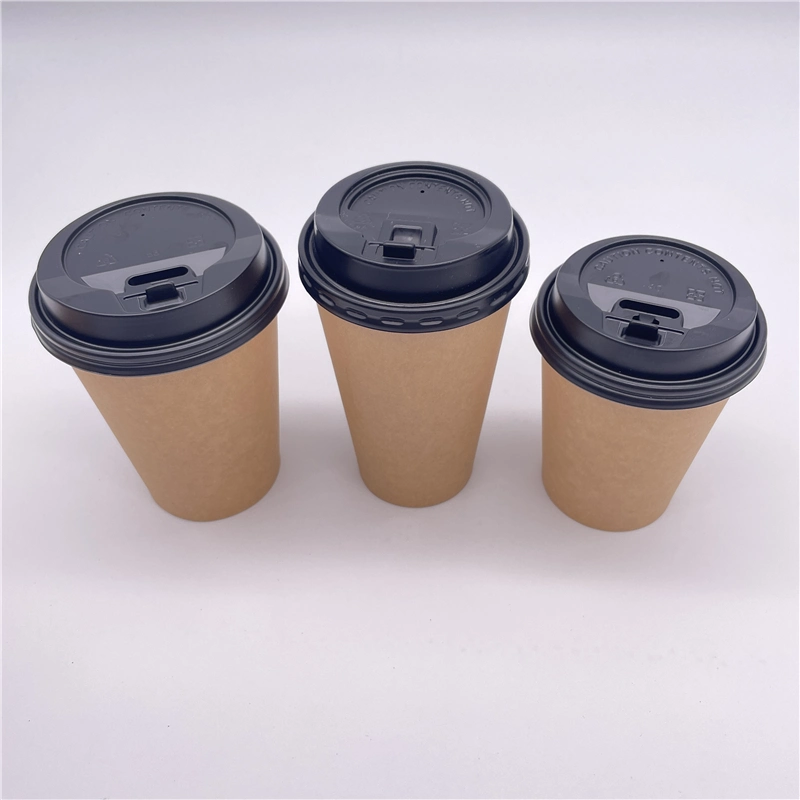 Wholesale/Supplier Printing 8oz 12oz 16oz Disposable Paper Cups Hot Coffee Paper Cup with Lid