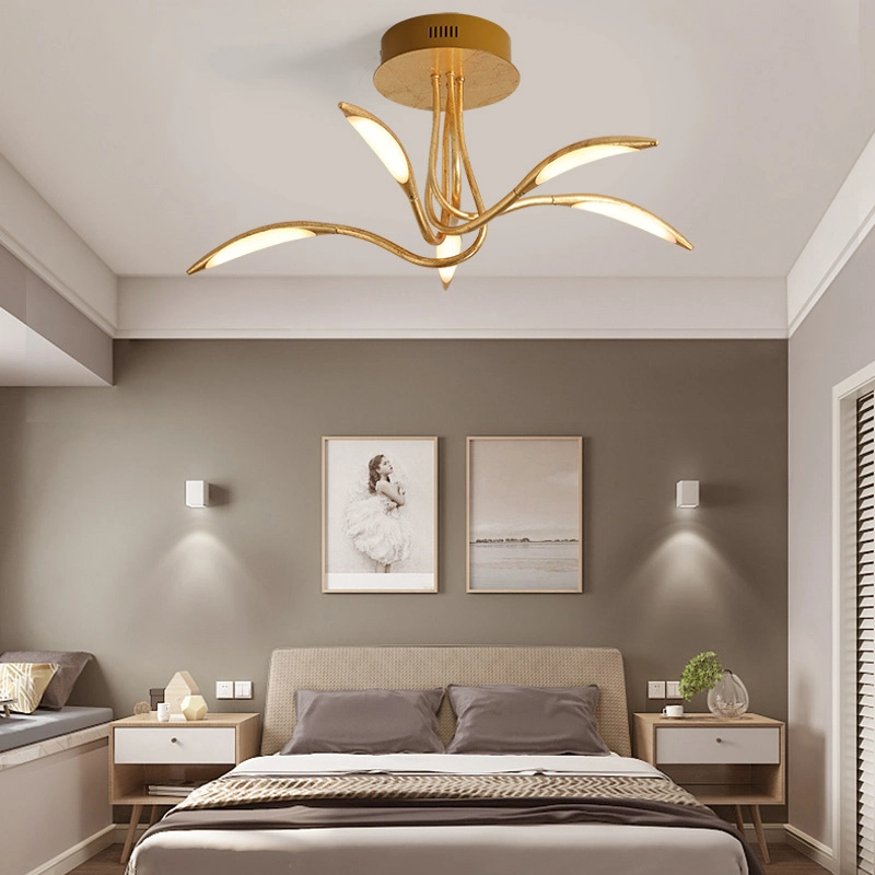 LED Modern Design Golden Luxury Aluminum Metal Ceiling Light