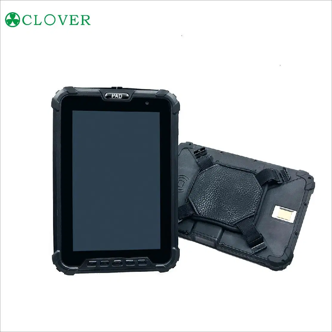 8 Inch IP67 Waterproof Android 9.0 2D Barcode Scanner 125kHz 4G GPS UHF NFC RFID Industrial Rugged Tablet PC