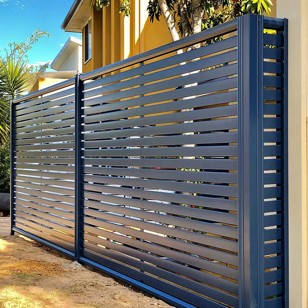 Factory Manufacture Aluminum Slat Gate /Steel Slat Gate /Walk Way Single Gate, Security Slat Gate.