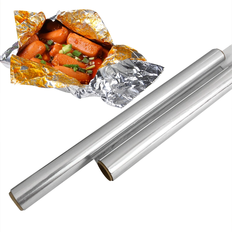 El papel de aluminio para cocinar la congelación de envolver el almacenamiento de hogar para empaquetado de alimentos
