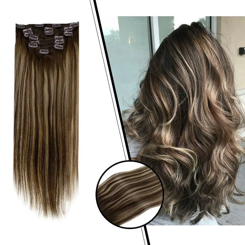 Cheap 100% Natural Brazilian Virgin Remy Clip in Human Hair Extension