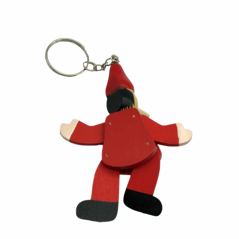 Pinocchio Cartoon Wooden Souvenir Keychains