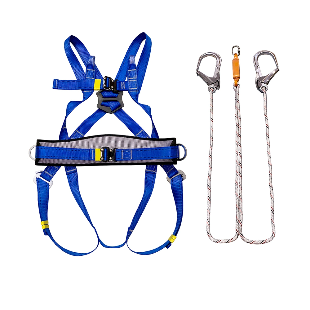 Crash-Proof Full-Body Harness Hanging Double-Strap Safety Belt for Construction Protection