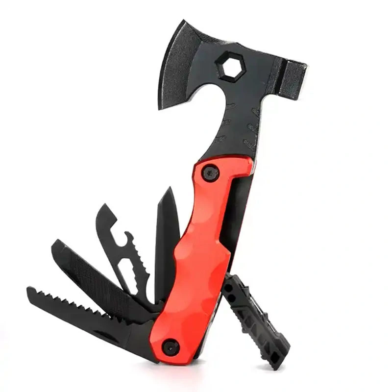 Neu Ankunft Faltung Camping Multifunktionale Multi Tool Hammer mit Licht