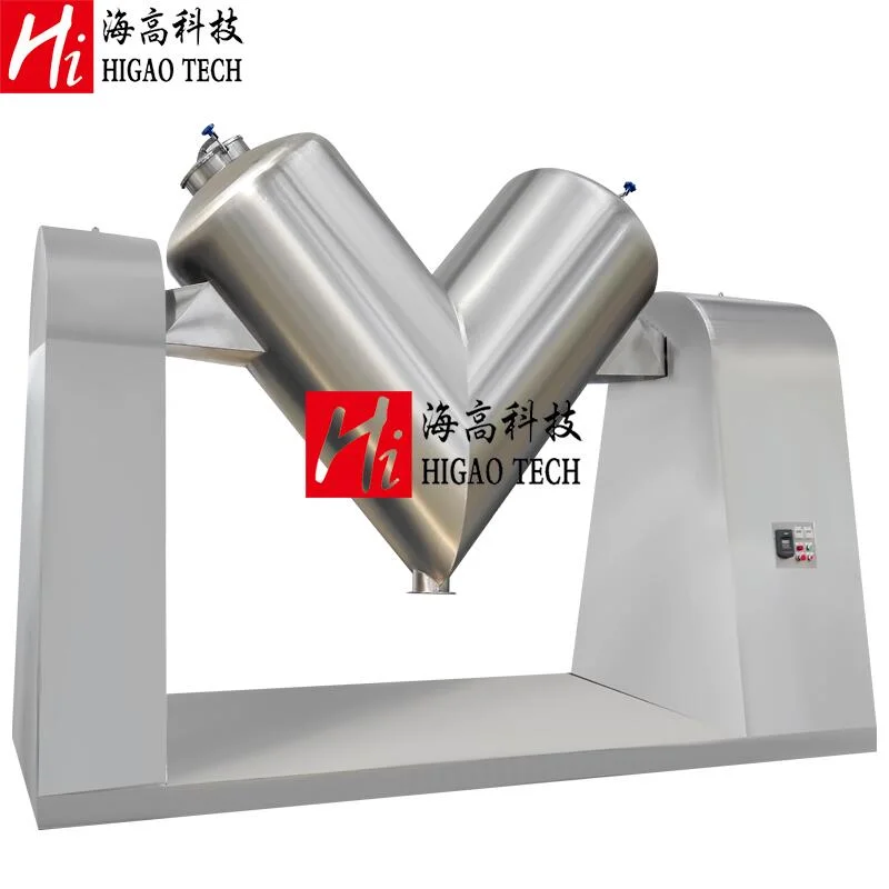 High Efficiency 1 Ton Agitator Type Powder Mixer V Type Chemical Powder Mixer