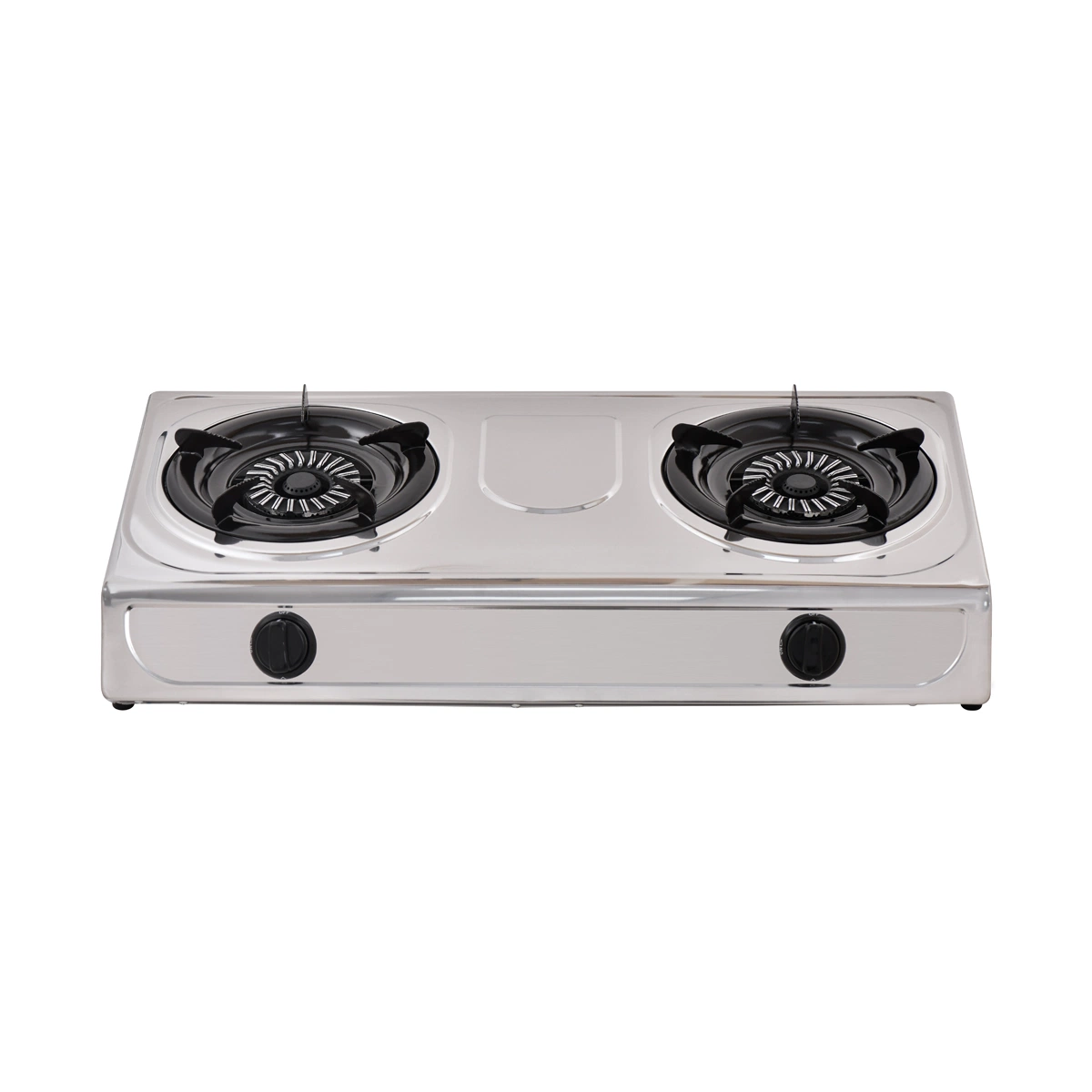 Stainless Steel Cast Iron Big Burner Double Gas Stove