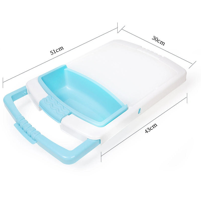 High quality/High cost performance  Plastic Cutting Board Kitchen Multiple Function Drain Basket Chopping Board