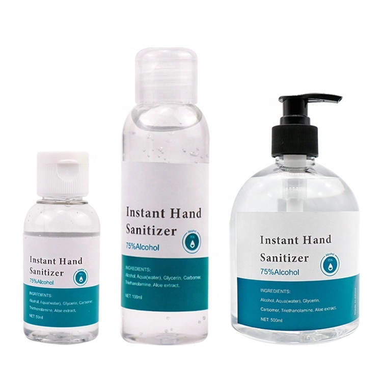 Portable 65% Alcohol Disposable Hand Gel Alcohol Hand Sanitizer Disinfectant Waterless Liquid Hand Soap